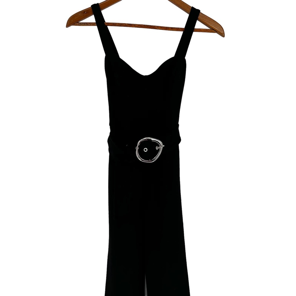 Staud Black Umbria Belted Jumpsuit - Picture 8 of 16